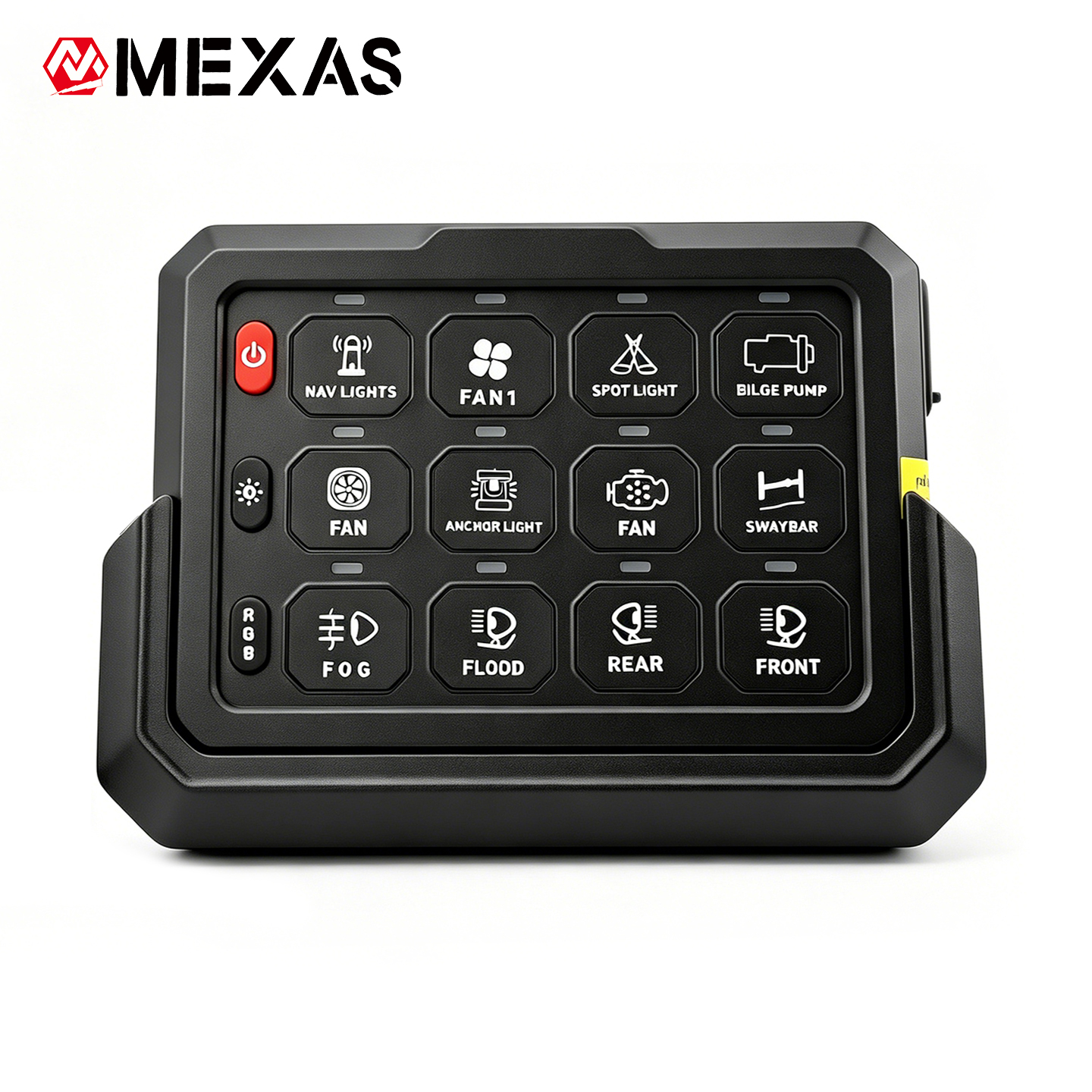 12-Channel Wireless Version Switch Panel Control LED Auxiliary System for Car Truck Boat