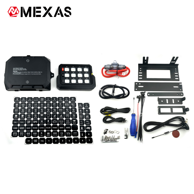 12-Channel Wireless Version Switch Panel Control LED Auxiliary System for Car Truck Boat