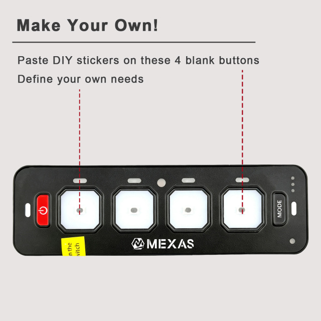 4 Gang Slim Series Wireless Switch Panel Assembly