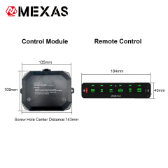 6 Gang Slim Series Wireless Switch Panel Controller for Vehicle Auxiliary Lights & Electrical Devices