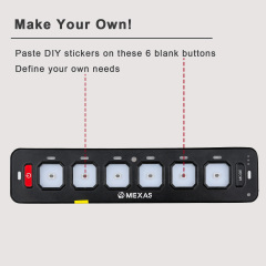 6 Gang Slim Series Wireless Switch Panel Controller for Vehicle Auxiliary Lights & Electrical Devices