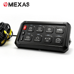 8-Channel Wired Version Switch Panel Controller for 12V & 24V Vehicles