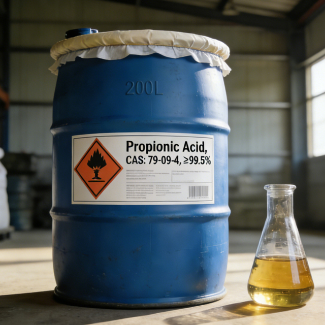 Propionic Acid(CAS:79-09-4) Bulk Industrial Chemical Supplier - Organic Acid Raw Material for Food Preservation, Chemical Synthesis and Plastic Additives