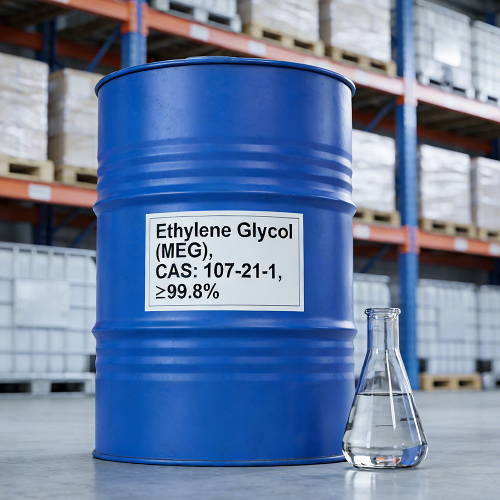 Ethylene Glycol(CAS:107-21-1) Bulk Industrial Chemical Supplier - Basic Chemical Raw Material for Polyester Synthesis, Antifreeze and Solvent Preparation