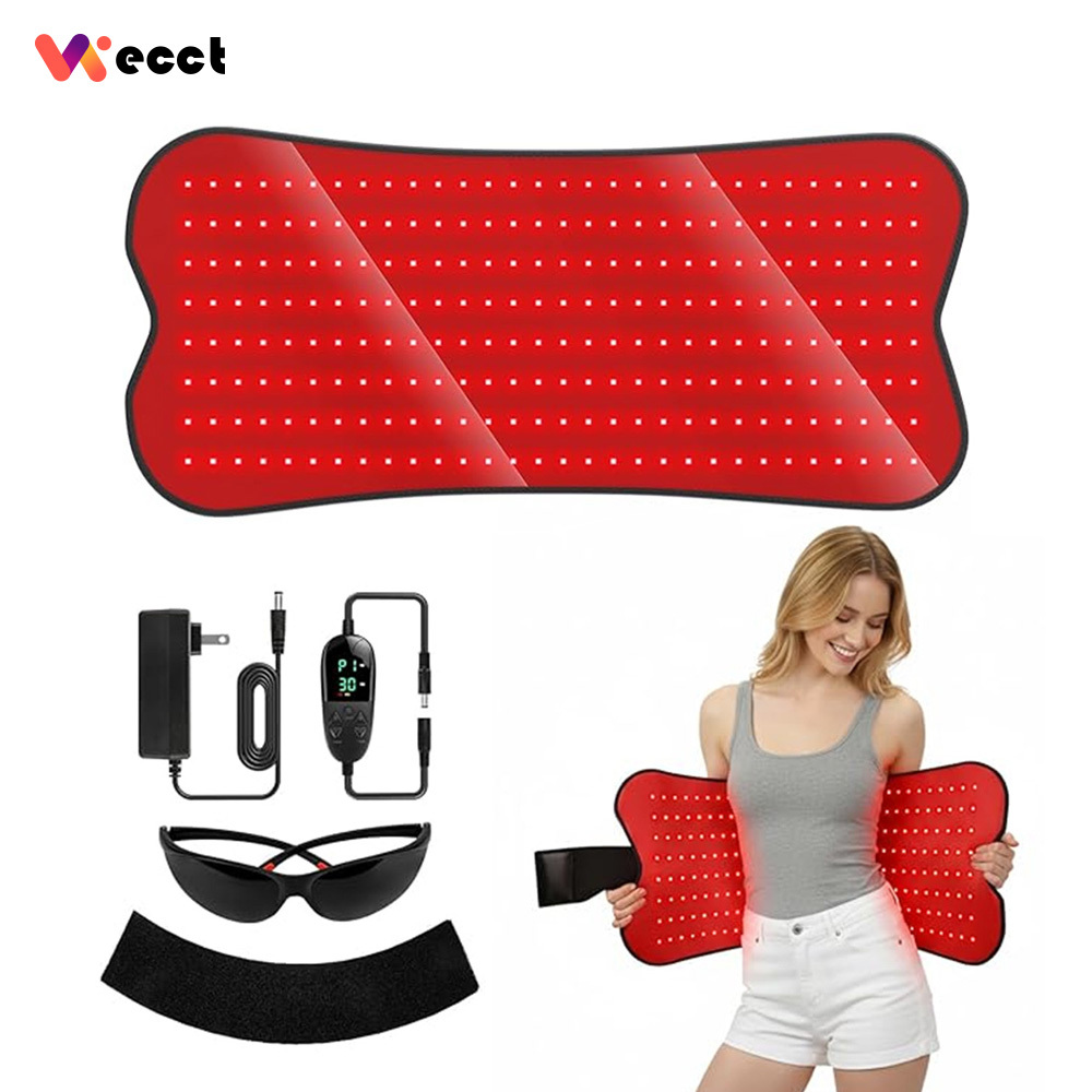 Red Light Therapy Pad for Body - 31.1" x 14.2" RedLight Therapy Mat with 240 LEDs Near Infrared Red 660nm & 850nm, Redlight Therapy Pads for Relief Back, Waist, Shoulder, Knee Pain