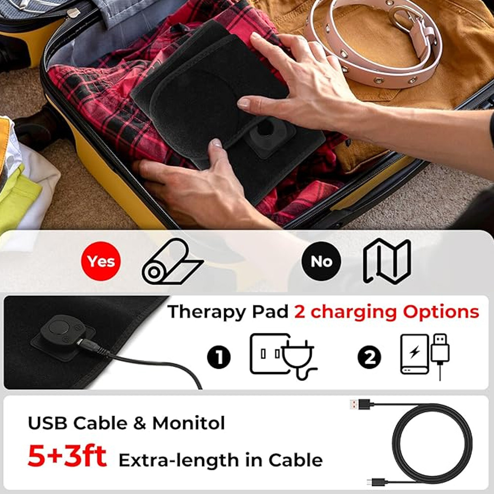 22.1” x 7.1” Body Red Light Therapy Mat, Eligible Red Light Therapy Blanket, 70pcs 2in1 LEDs(660nm& 850nm) with Extension Belt