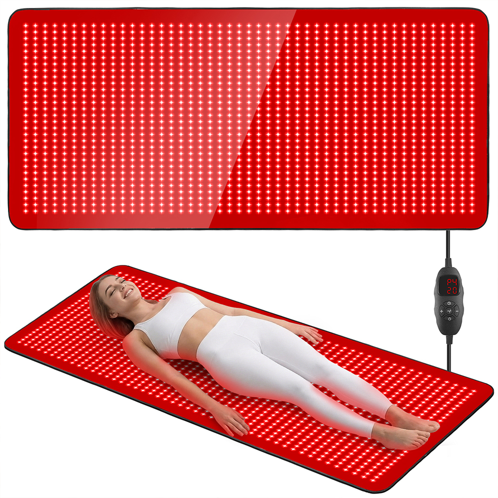 Infrared Red Light Therapy Mat- 1440 pcs Professional SMD LED Chips - 660nm & 850nm Wavelengths WECCT
