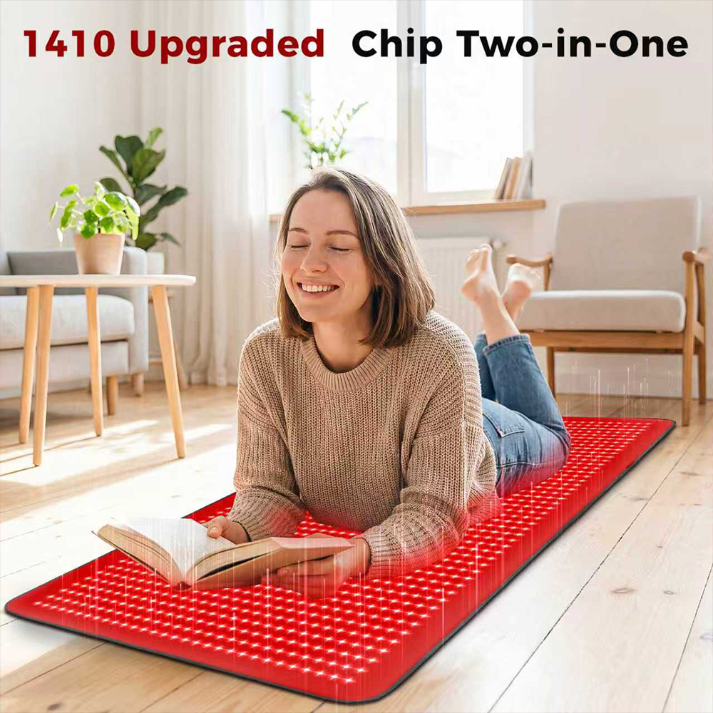 Infrared Red Light Therapy Mat- 1440 pcs Professional SMD LED Chips - 660nm & 850nm Wavelengths WECCT
