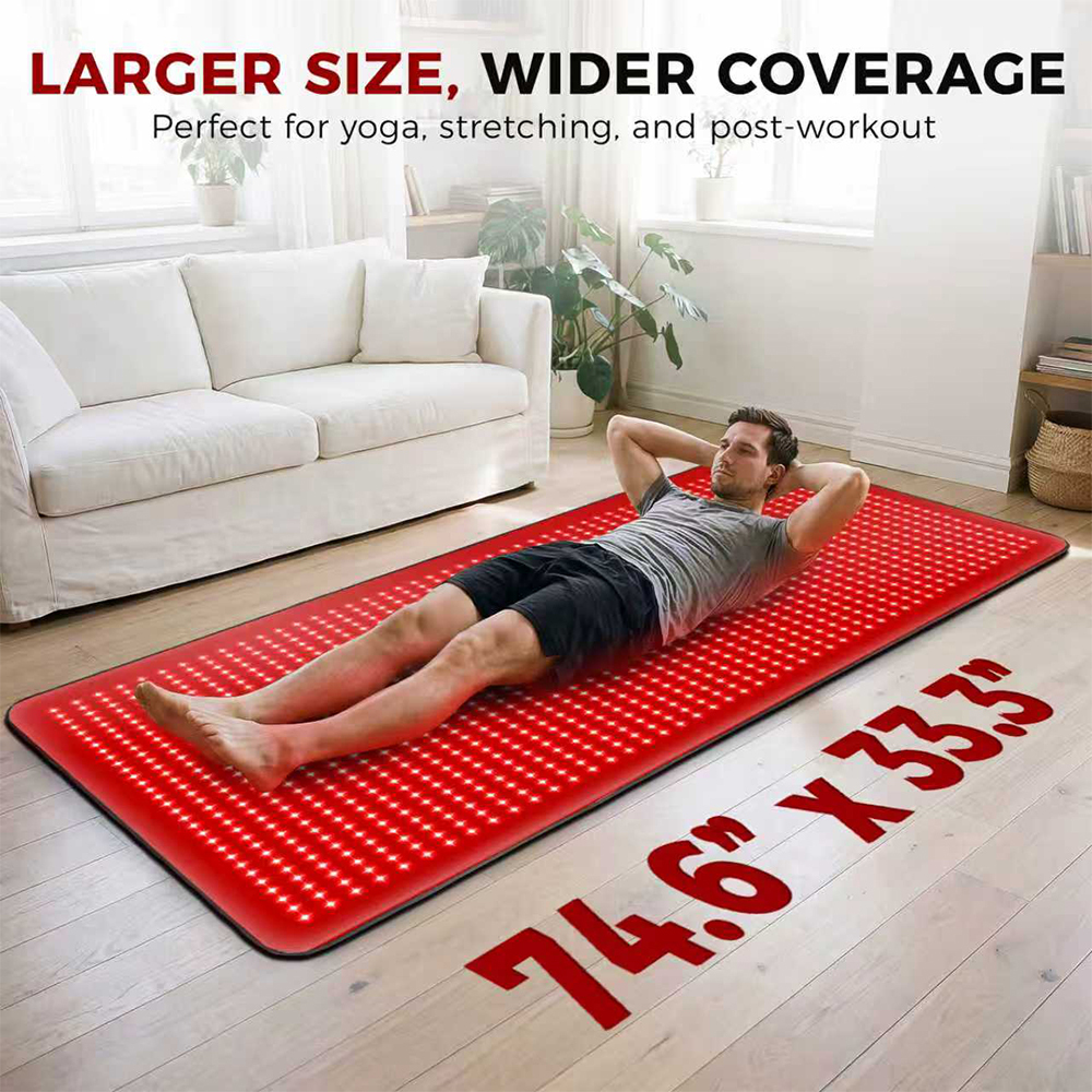 Infrared Red Light Therapy Mat- 1440 pcs Professional SMD LED Chips - 660nm & 850nm Wavelengths WECCT