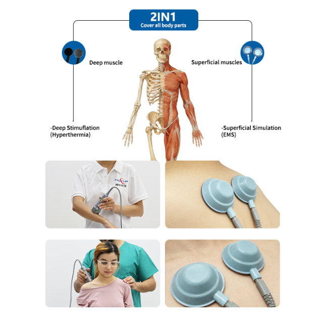 448K+2EMS  Tecar+EMS Therapy Machine
