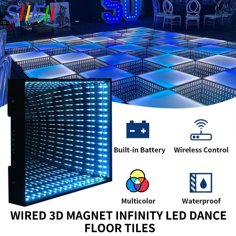 Professional Interactive 3D Abyss Mirror Technology - Music Sync Dance Floor for Bars