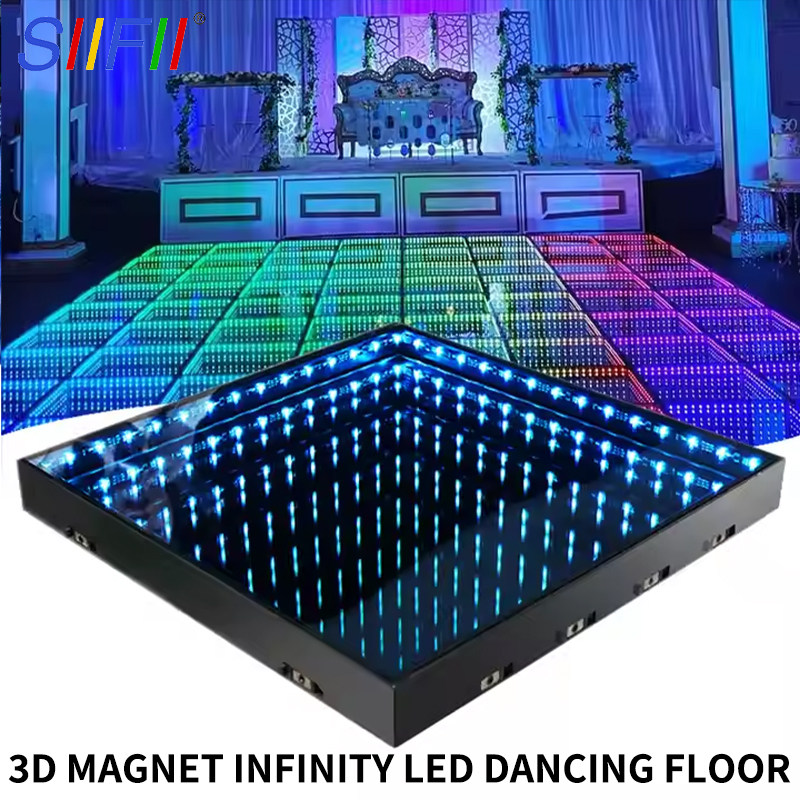 Professional Interactive 3D Abyss Mirror Technology - Music Sync Dance Floor for Bars