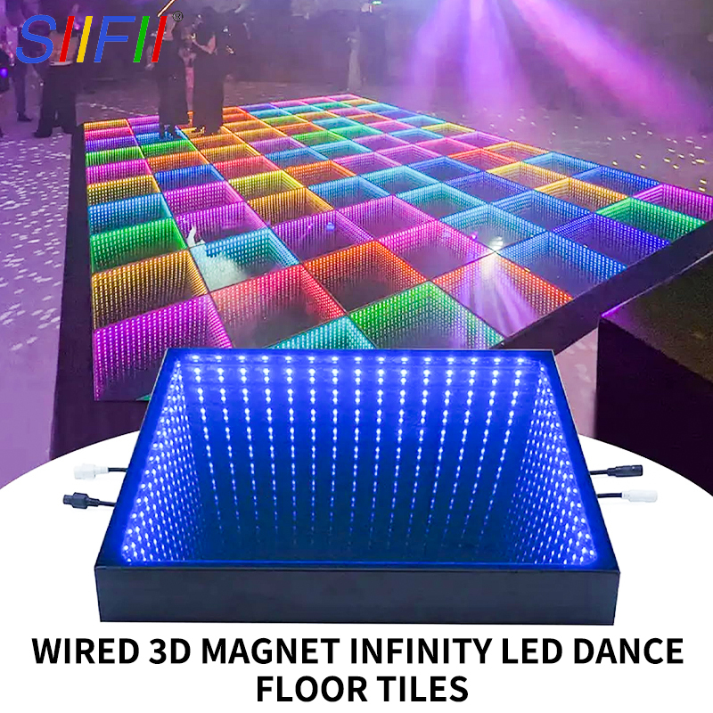 Professional Interactive 3D Abyss Mirror Technology - Music Sync Dance Floor for Bars