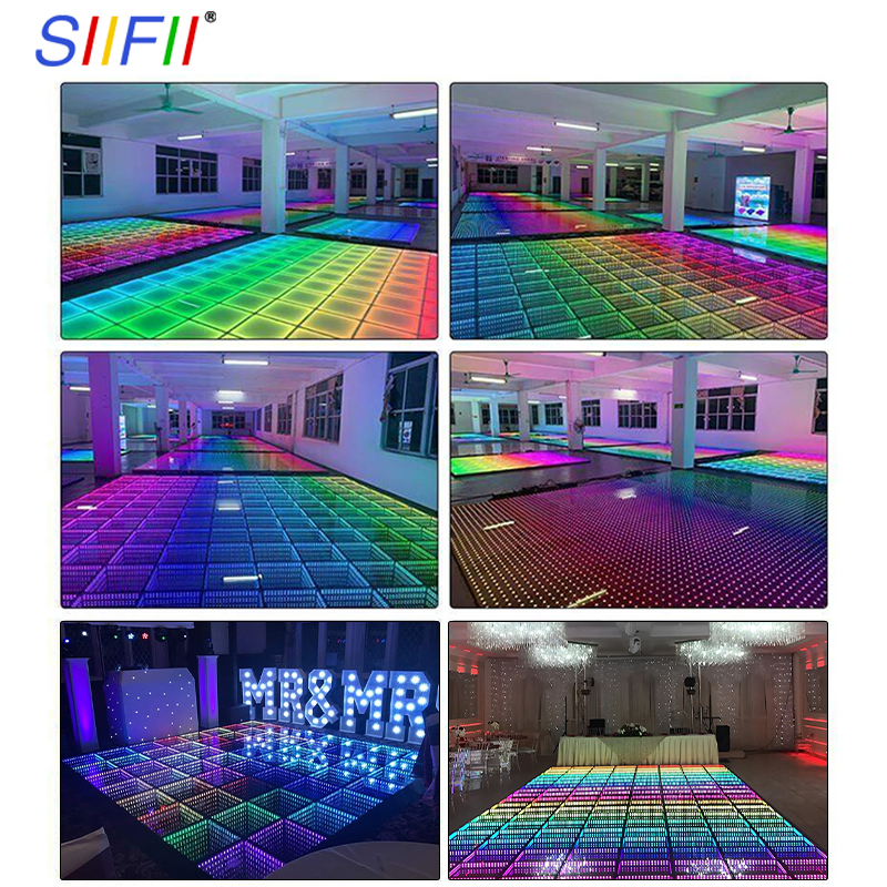 Professional Interactive 3D Abyss Mirror Technology - Music Sync Dance Floor for Bars