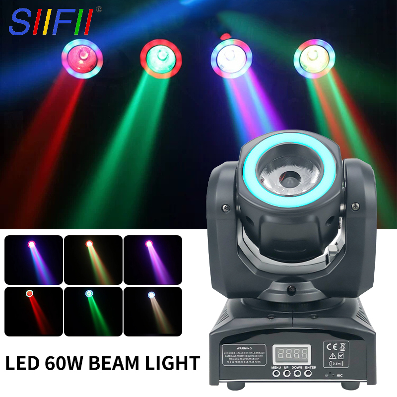 60W DJ Beam Lighting RGBW LED Moving Head Stage Light