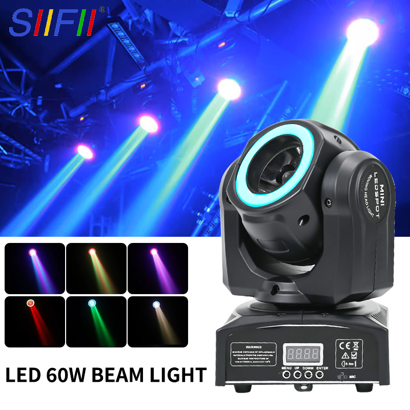 60W DJ Beam Lighting RGBW LED Moving Head Stage Light