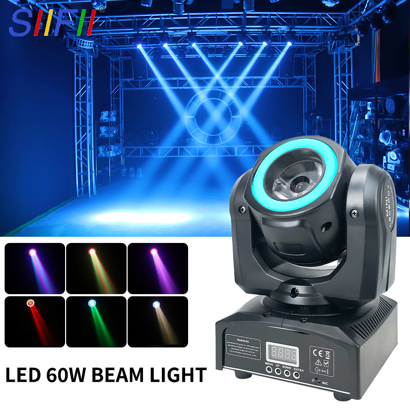 60W DJ Beam Lighting RGBW LED Moving Head Stage Light