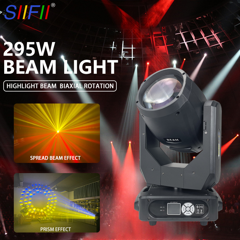 295W Moving Beam Light Professional Moving Head Light for Church Stage Club DJ Event Show