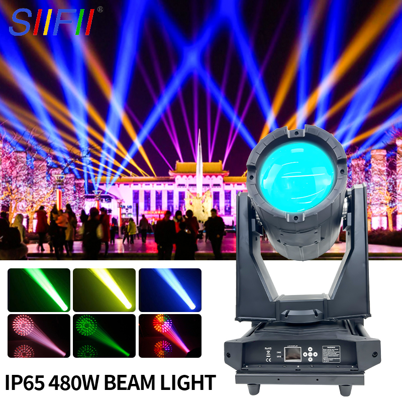 Outdoor Waterproof 480W Sky Beam Sharpy Moving Head Light Stage Lighting for Landscape Use