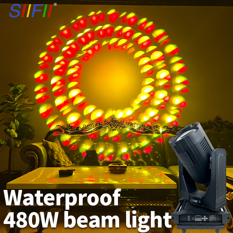 Outdoor Waterproof 480W Sky Beam Sharpy Moving Head Light Stage Lighting for Landscape Use