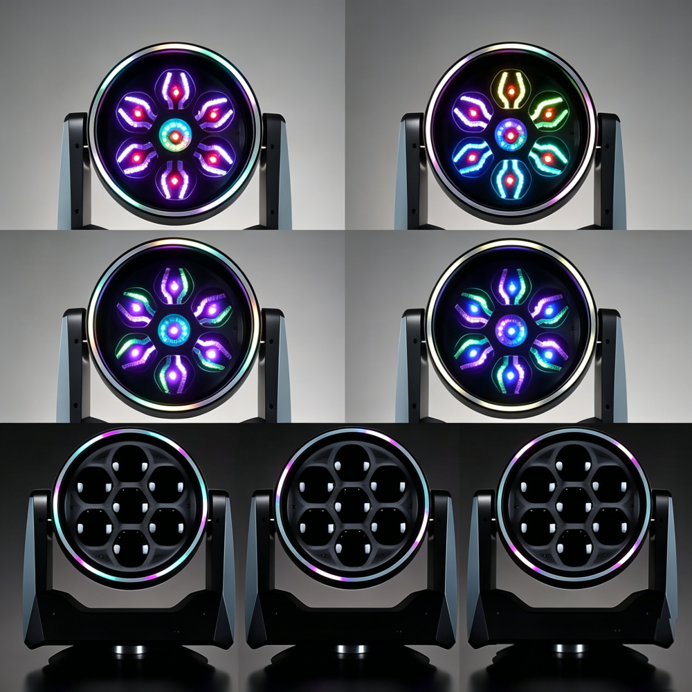 RGBW 7x60W LED Bee Eye Moving Head Light - New Professional Stage Lighting