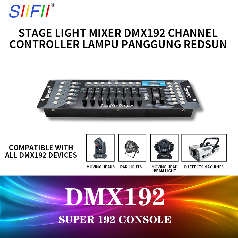 192-Channel DMX 512 lighting
