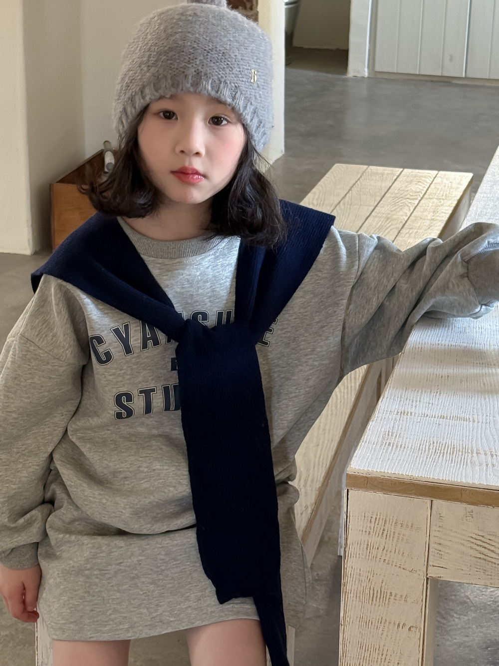 童套装2026春款女童韩版字母卫衣短裤两件套儿童休闲圆领宽松套装
