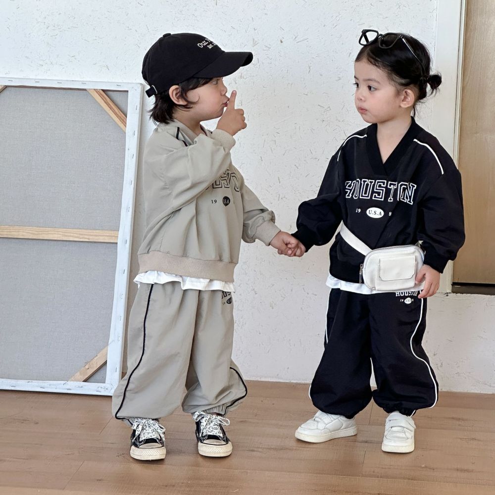 儿童春装套装假两件女童运动2026新款春秋季宝宝男童休闲卫衣卫裤