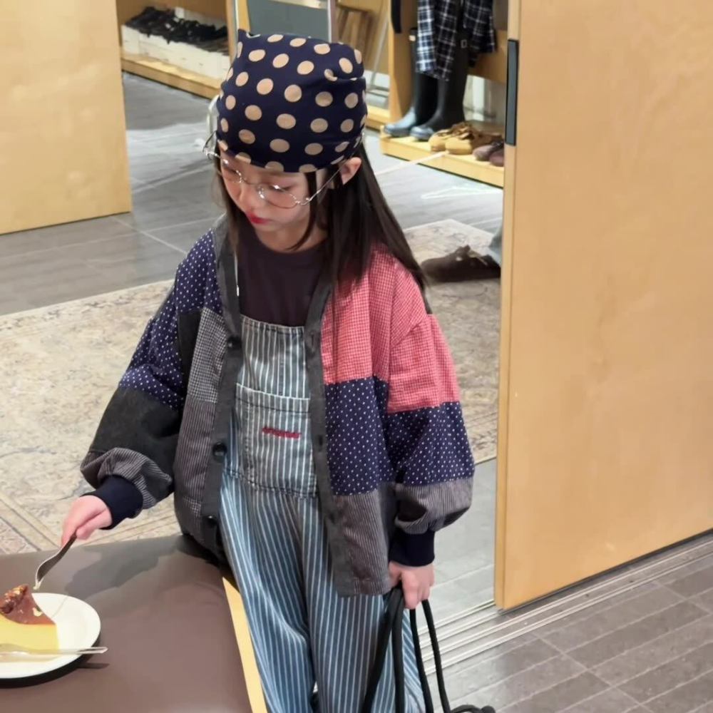 2026童装春季新款儿童春装韩版拼接外套女童秋装男童开衫上衣7028