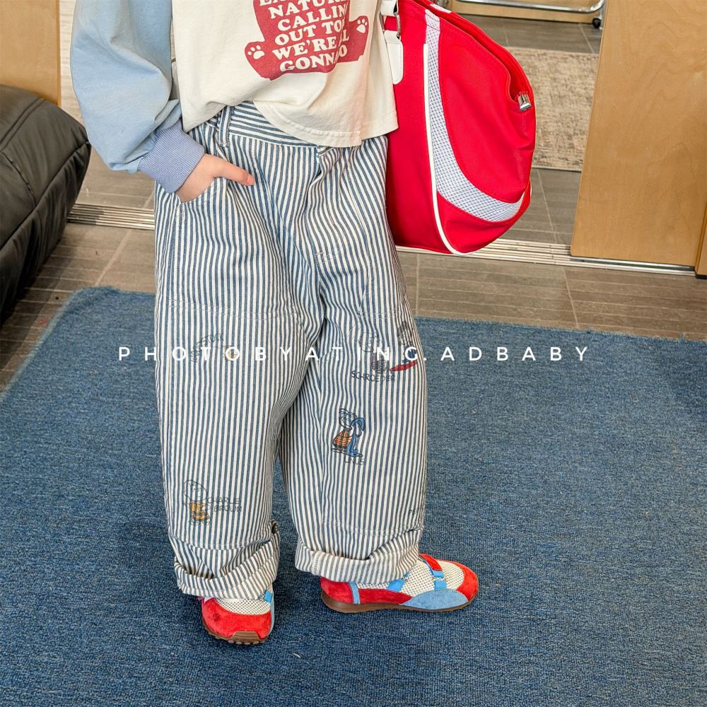 2026春季童装新款儿童韩版春款水洗棉哈伦裤男童长裤女童裤子7069