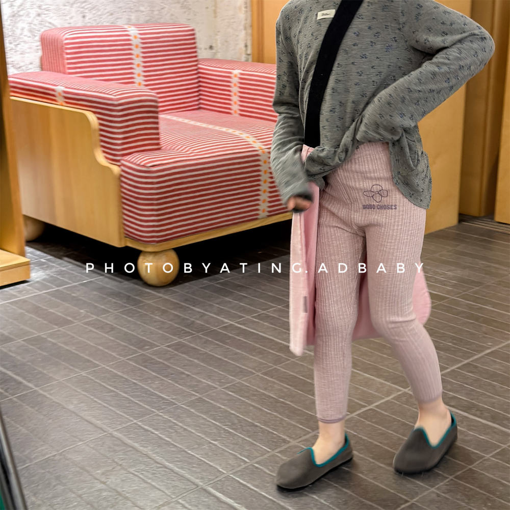 2026湖州织里春季童装新款女童春秋装印花打底裤儿童裤子7059