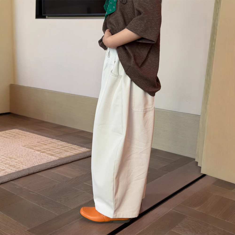 童裤2026春季新款款儿童韩系百搭宽松休闲裤男女童慵懒阔腿长裤潮