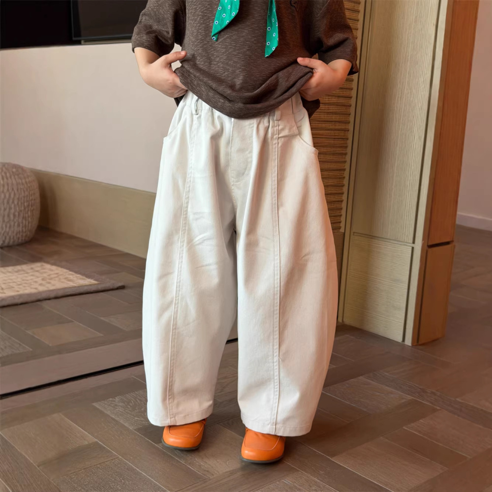 童裤2026春季新款款儿童韩系百搭宽松休闲裤男女童慵懒阔腿长裤潮