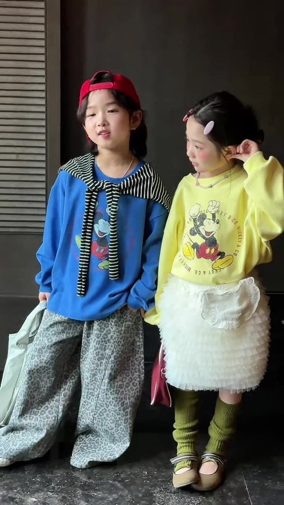 2026春季新款儿童韩版时尚豹纹休闲裤男女童宽松洋气百搭萝卜裤潮