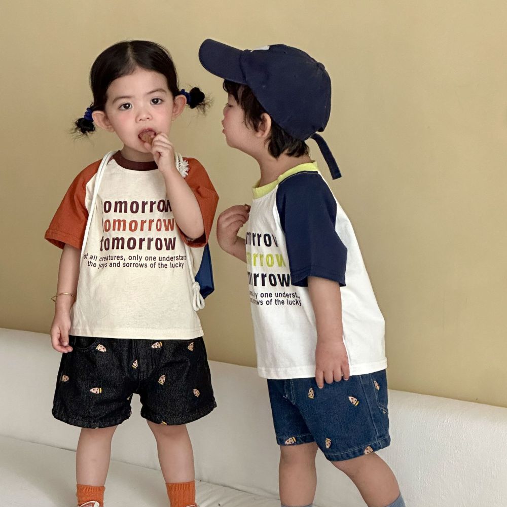 儿童短袖t恤男童夏季纯棉全2026新款夏装宝宝插肩袖宽松女童上衣