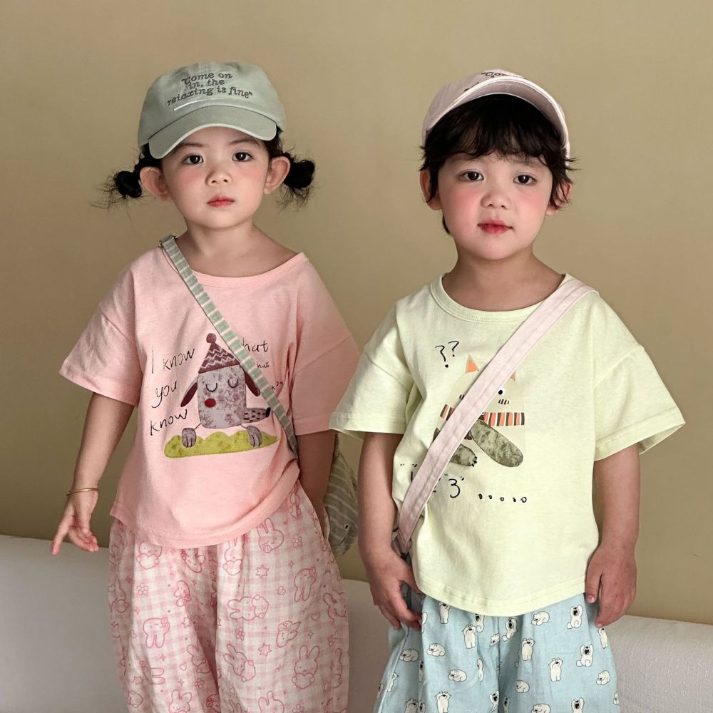 儿童短袖t恤男女童夏季纯棉2026新款夏装宝宝卡通宽松半袖上衣