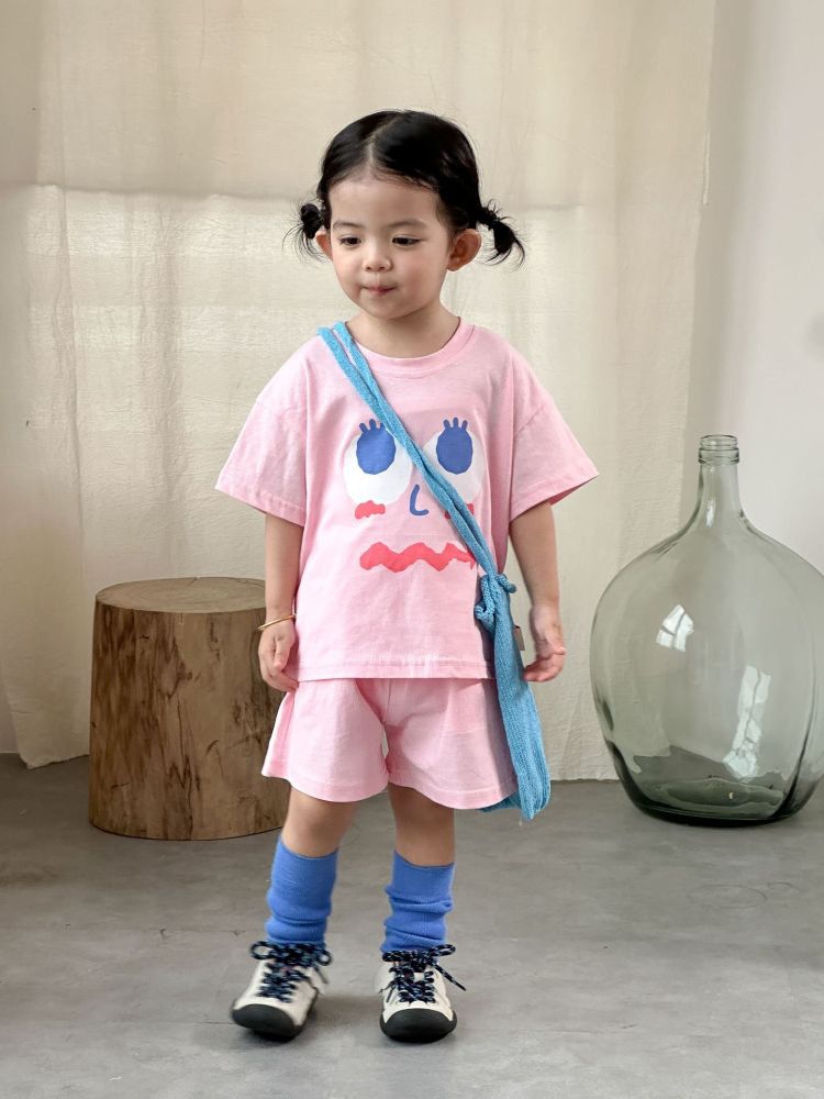 儿童夏季运动套装纯棉女童宽松夏装2026新款宝宝男童休闲短袖短裤