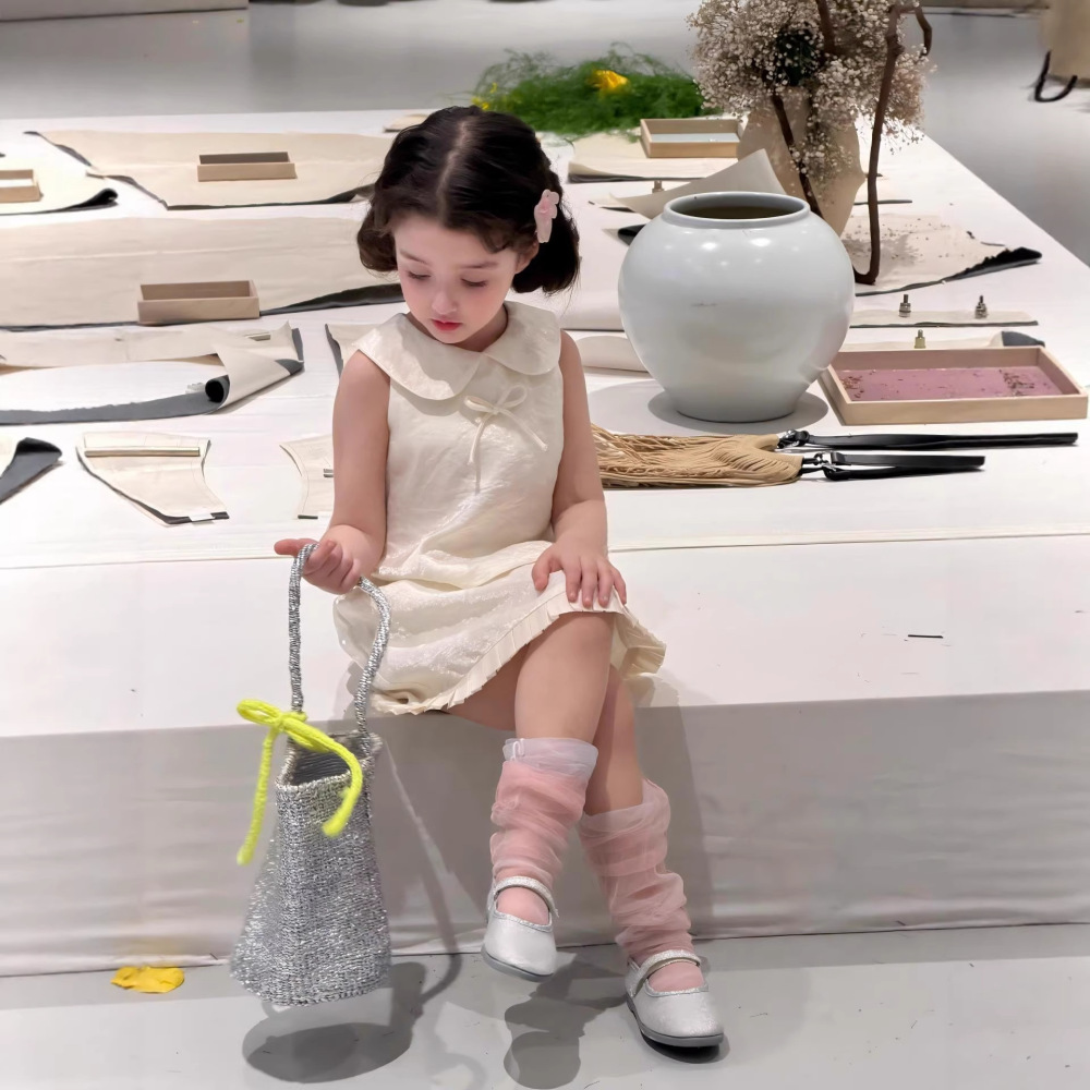 2026夏季新款童装 韩版童装女童套装蝴蝶结娃娃衫半身裙两件套