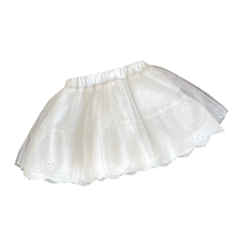 【现货】XQ267037女童半身裙2026夏季新品类似褶皱双层小童半身裙