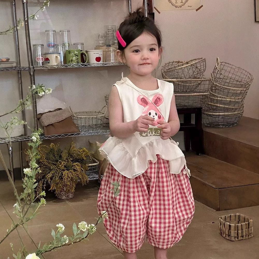 【现货】DZ25112女童两件套2025夏季新款儿童套装宝宝童套装