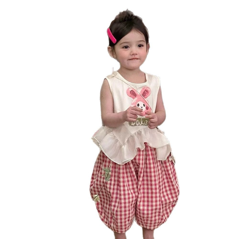 【现货】DZ25112女童两件套2025夏季新款儿童套装宝宝童套装