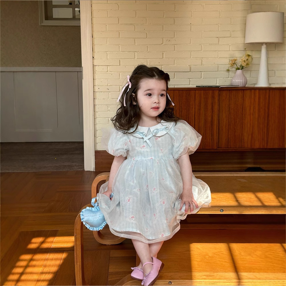 【现货】女童连衣裙2025夏季女宝连衣裙儿童童装夏款女童甜美裙子