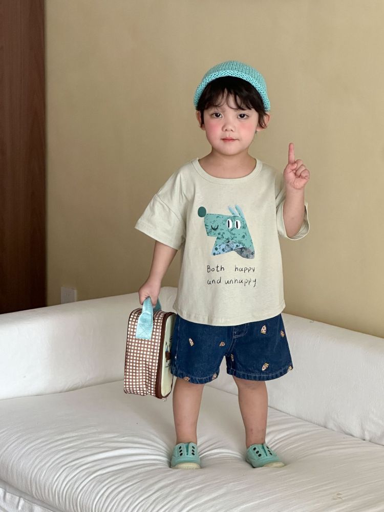 儿童短袖t恤男童夏季纯棉2026新款夏装宝宝卡通宽松女童半袖上衣
