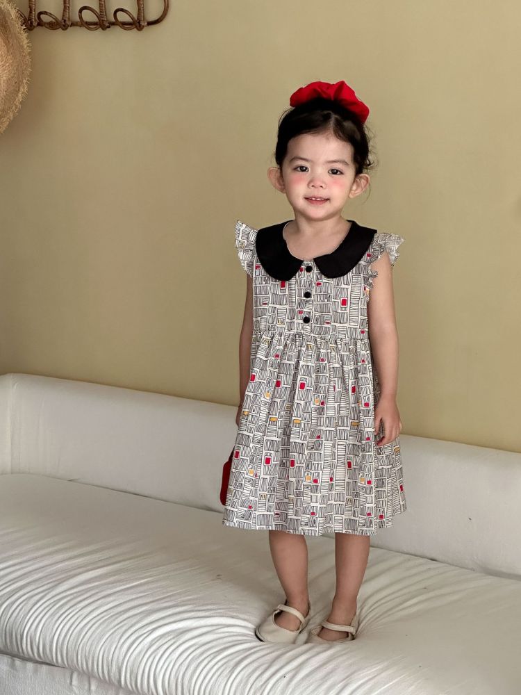儿童夏季背心套装男童休闲2026新款宝宝女童洋气连衣裙姐弟兄妹装