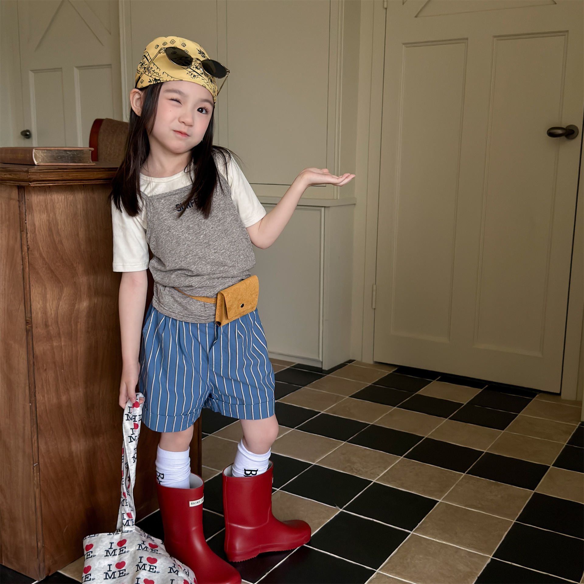 2026湖州织里童装夏季新款儿童韩版夏装女童短裤男童夏款裤子7219