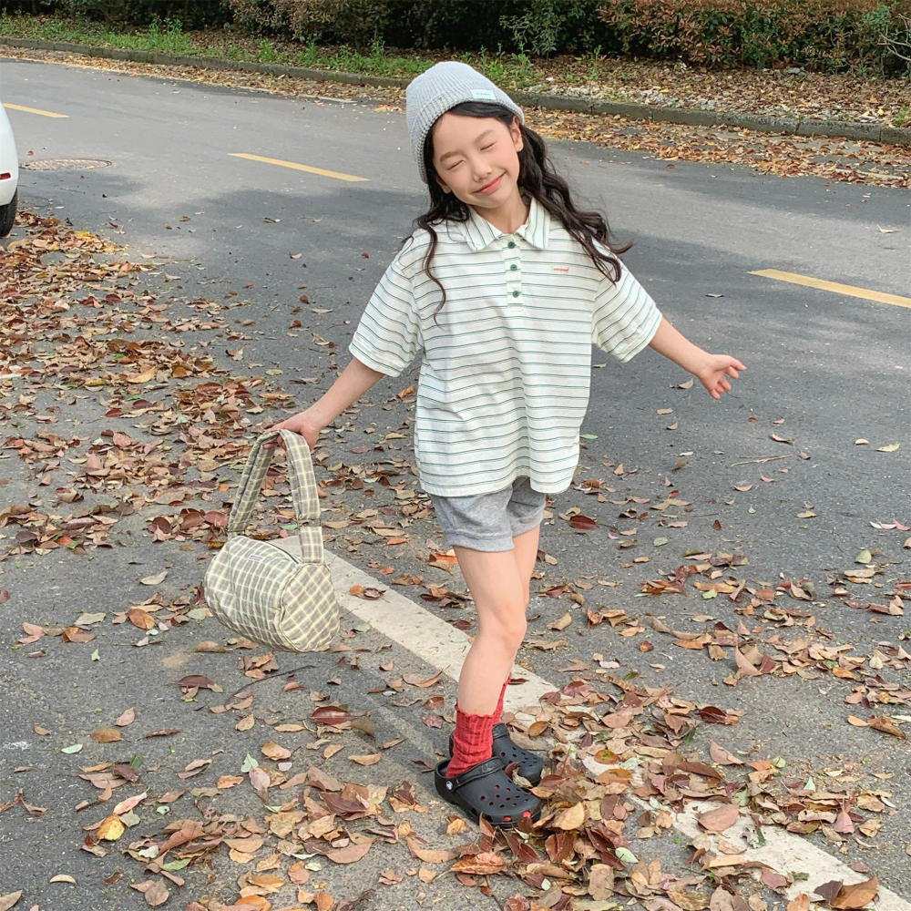 2026湖州织里童装夏季儿童韩版印花短袖T恤女童夏装POLO衫 6272