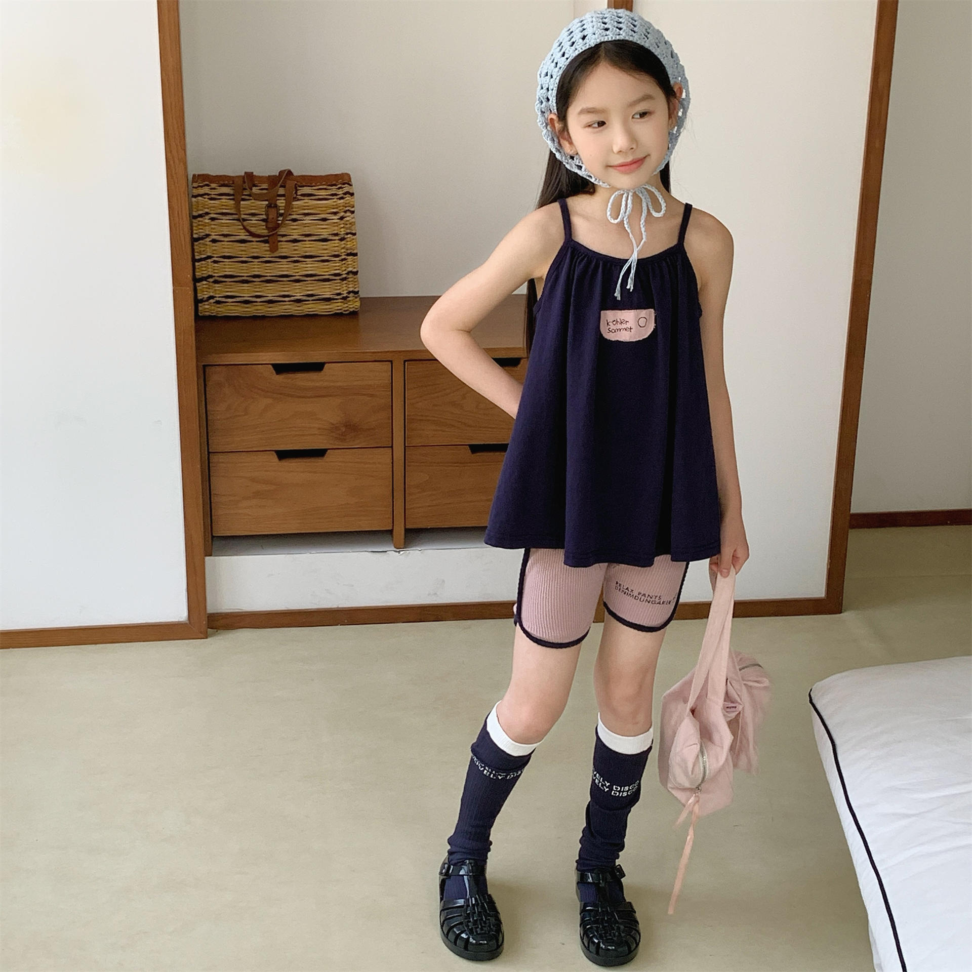 2026湖州织里童装夏季新款 女童韩版无袖吊带衫T恤打底衫 6261