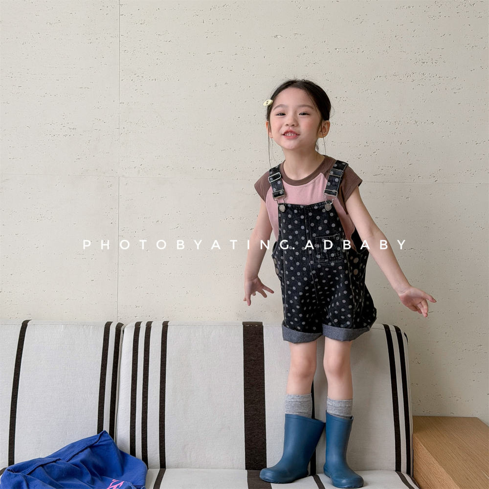 2026湖州织里童装女童韩版儿童夏季牛仔背带裤连体裤夏装短裤7217