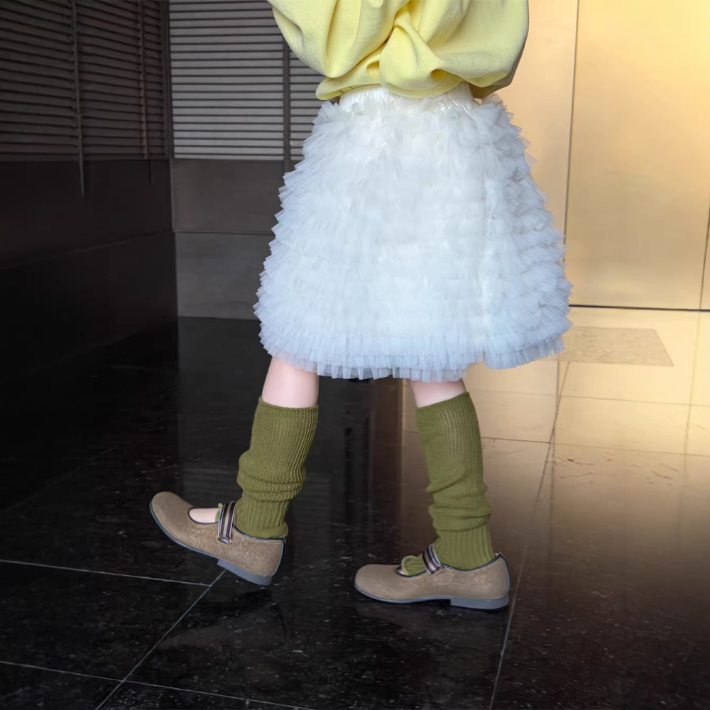 2026春夏新款韩版女童时尚甜美网纱半身裙女宝宝防走光蓬蓬裙洋气