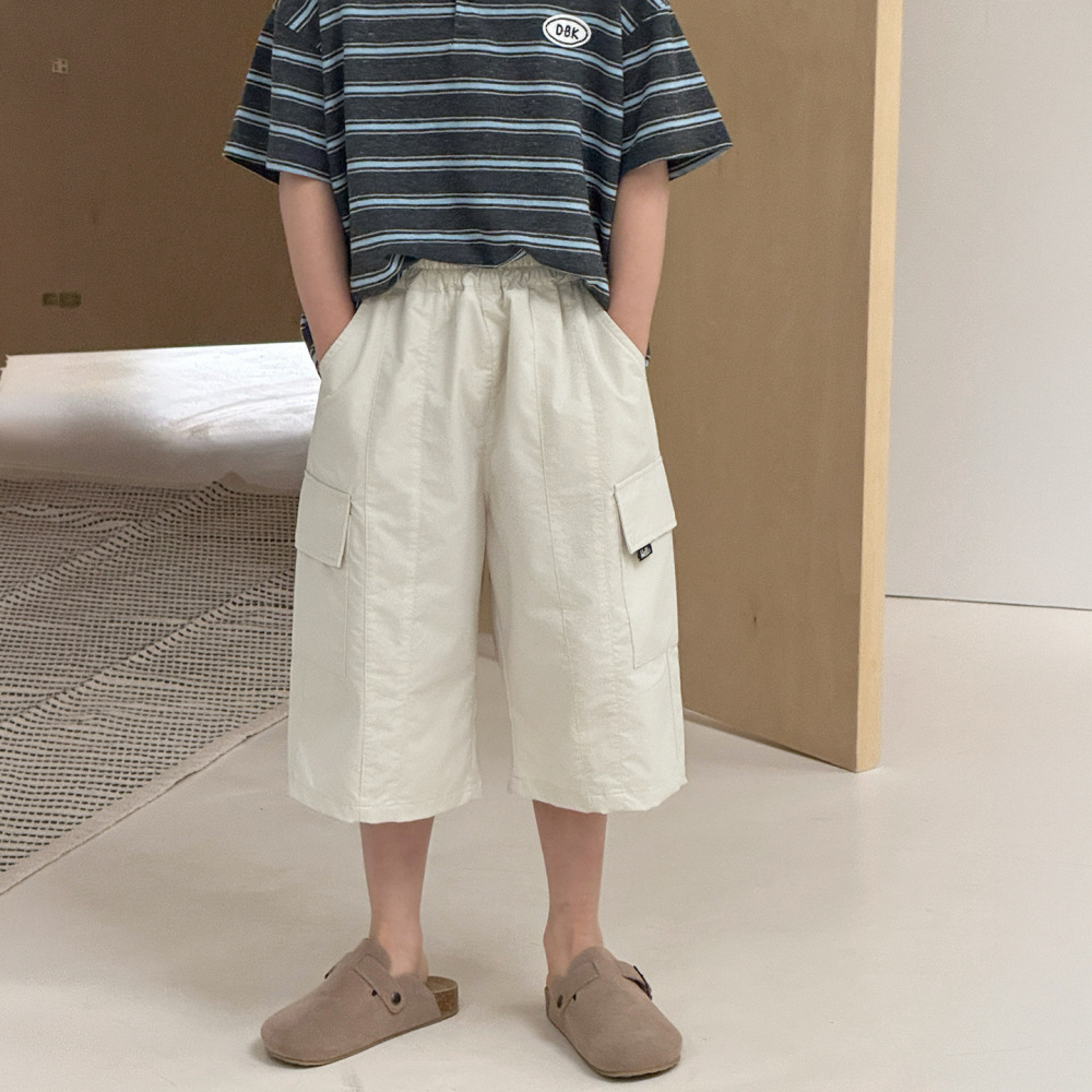 棉小铺男童工装短裤儿童夏季休闲裤2026新款韩版潮范透气速干童装